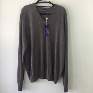 Ralph Lauren Cashmere Sweater, (Purple Label) XL